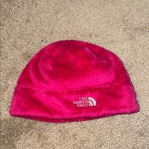 Youth North Face Vibrant Pink Fleece Hat